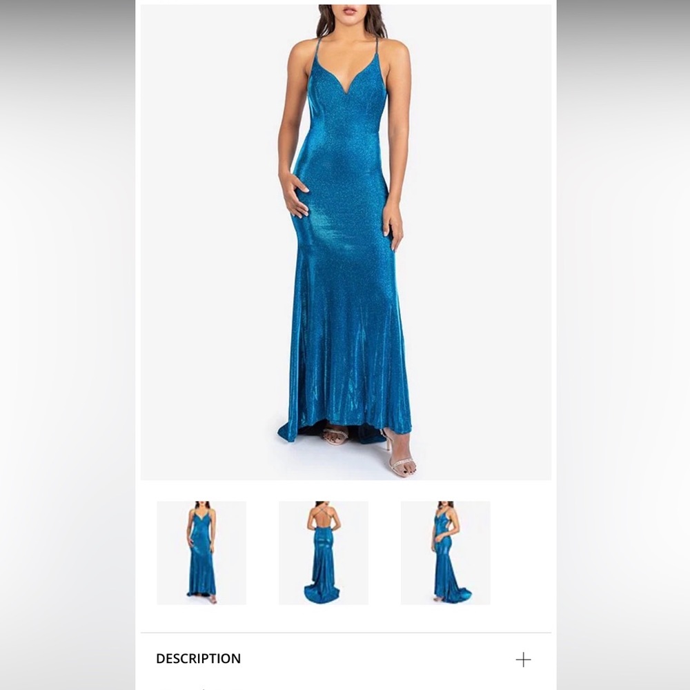 beautiful blue prom/formal dress!